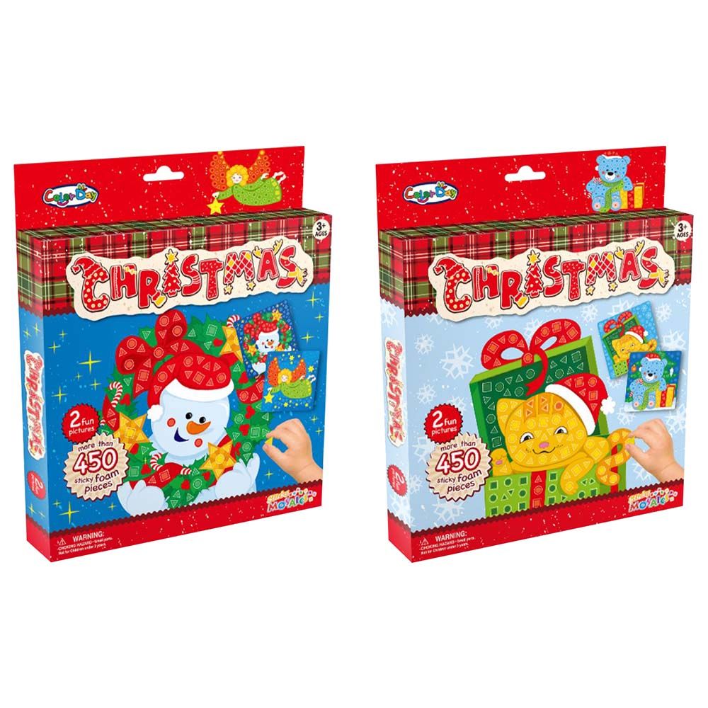 Brain Giggles Christmas Mosaic Foam Stickers