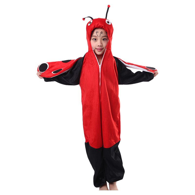 Brain Giggles - Lady Bug Animal Costume For Kids - Red/Black