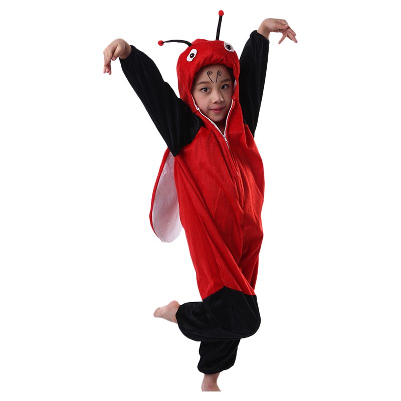 Brain Giggles - Lady Bug Animal Costume For Kids - Red/Black