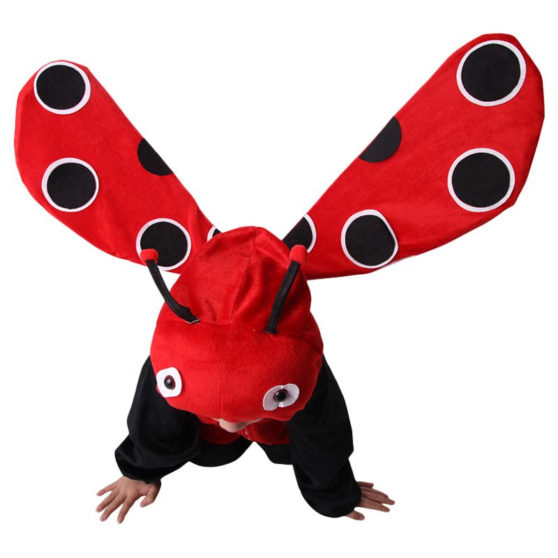 Brain Giggles - Lady Bug Animal Costume For Kids - Red/Black