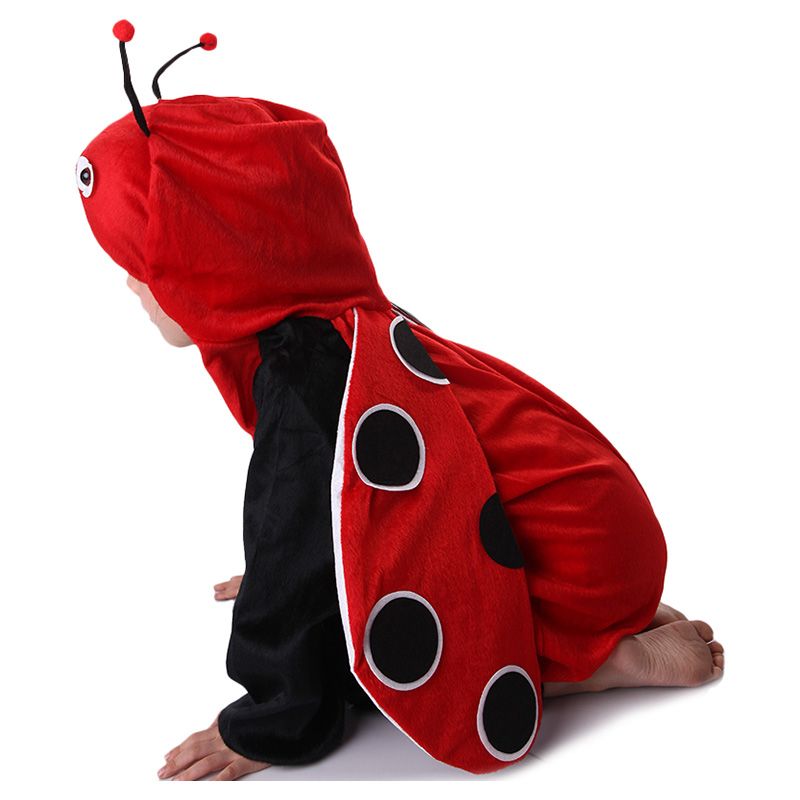 Brain Giggles - Lady Bug Animal Costume For Kids - Red/Black