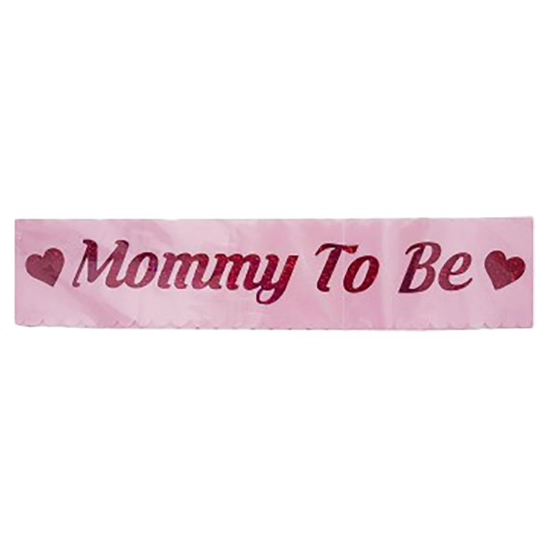 Brain Giggles - Sash For A Mum To Be With Glitters - Pink