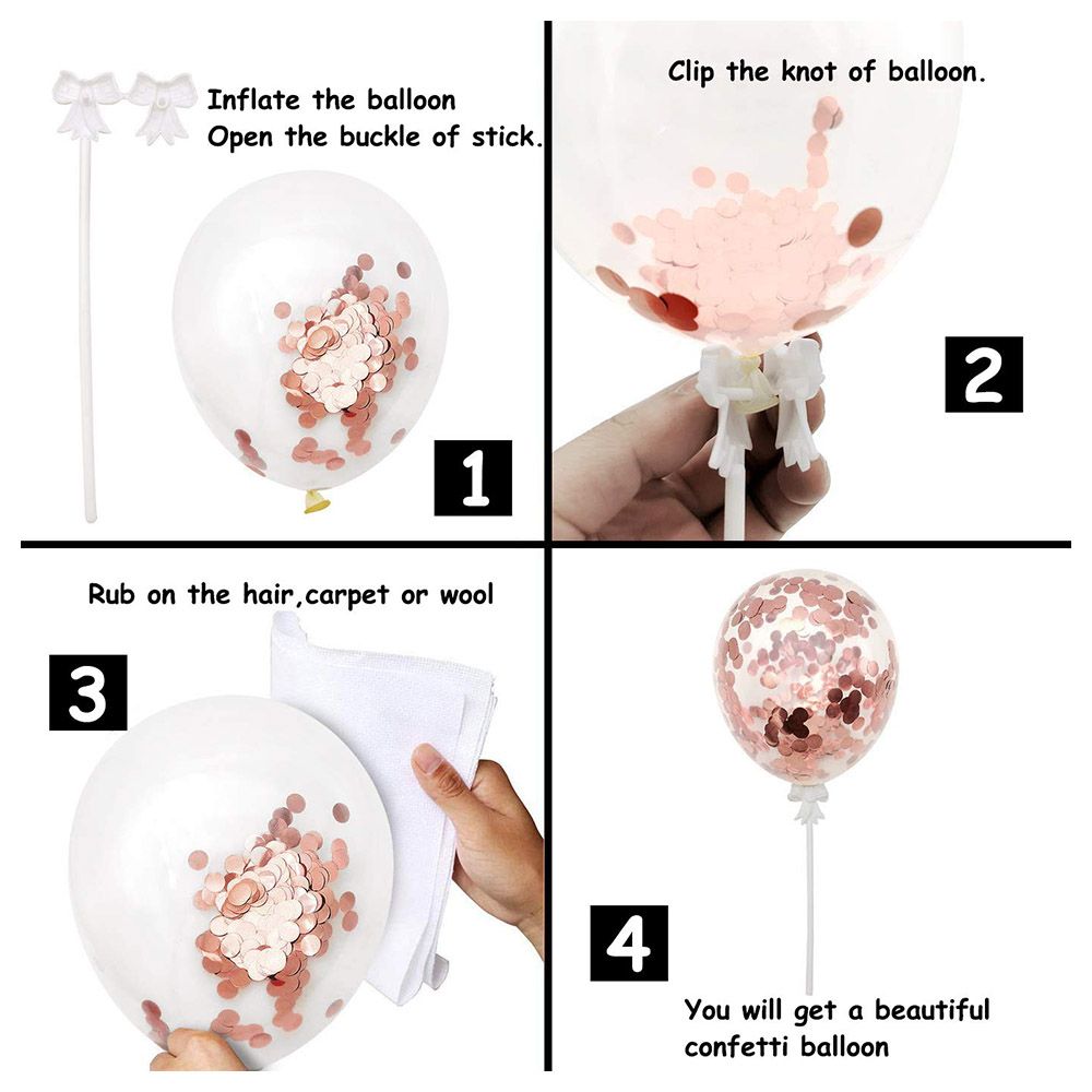 Brain Giggles - Cake Decoration Kit - Rose Gold