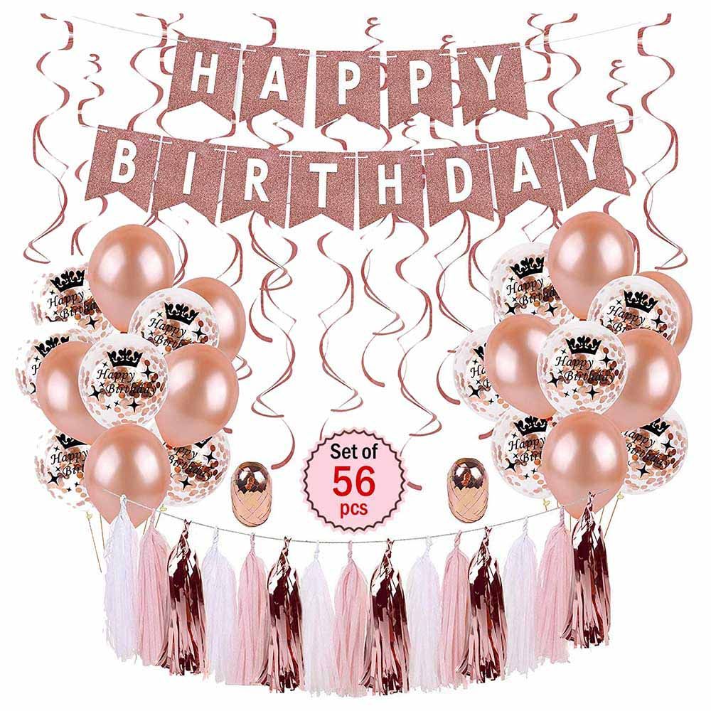 Brain Giggles - 56pcs Birthday Decorations Combo