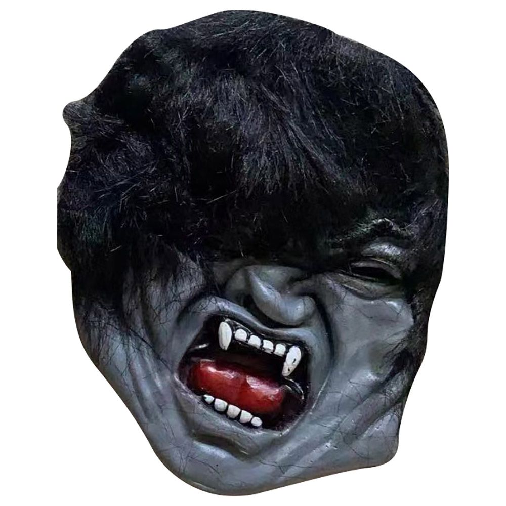 Brain Giggles - Halloween Creepy Scary Mask With Hair