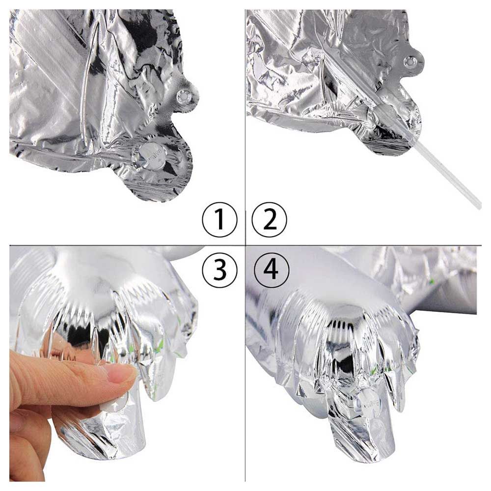 Brain Giggles - Happy Birthday Foil Balloon - Silver