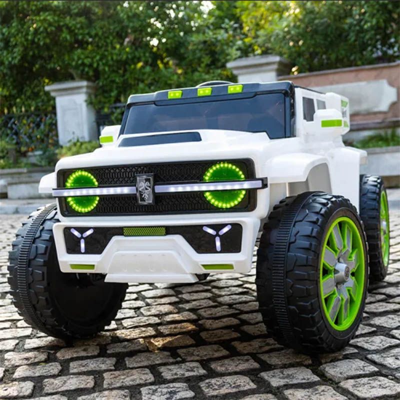 Megastar - 12V Power Bomb SUV Kids Electric Vehicle - White