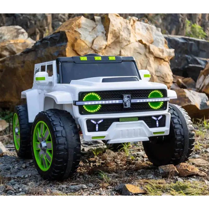 Megastar - 12V Power Bomb SUV Kids Electric Vehicle - White