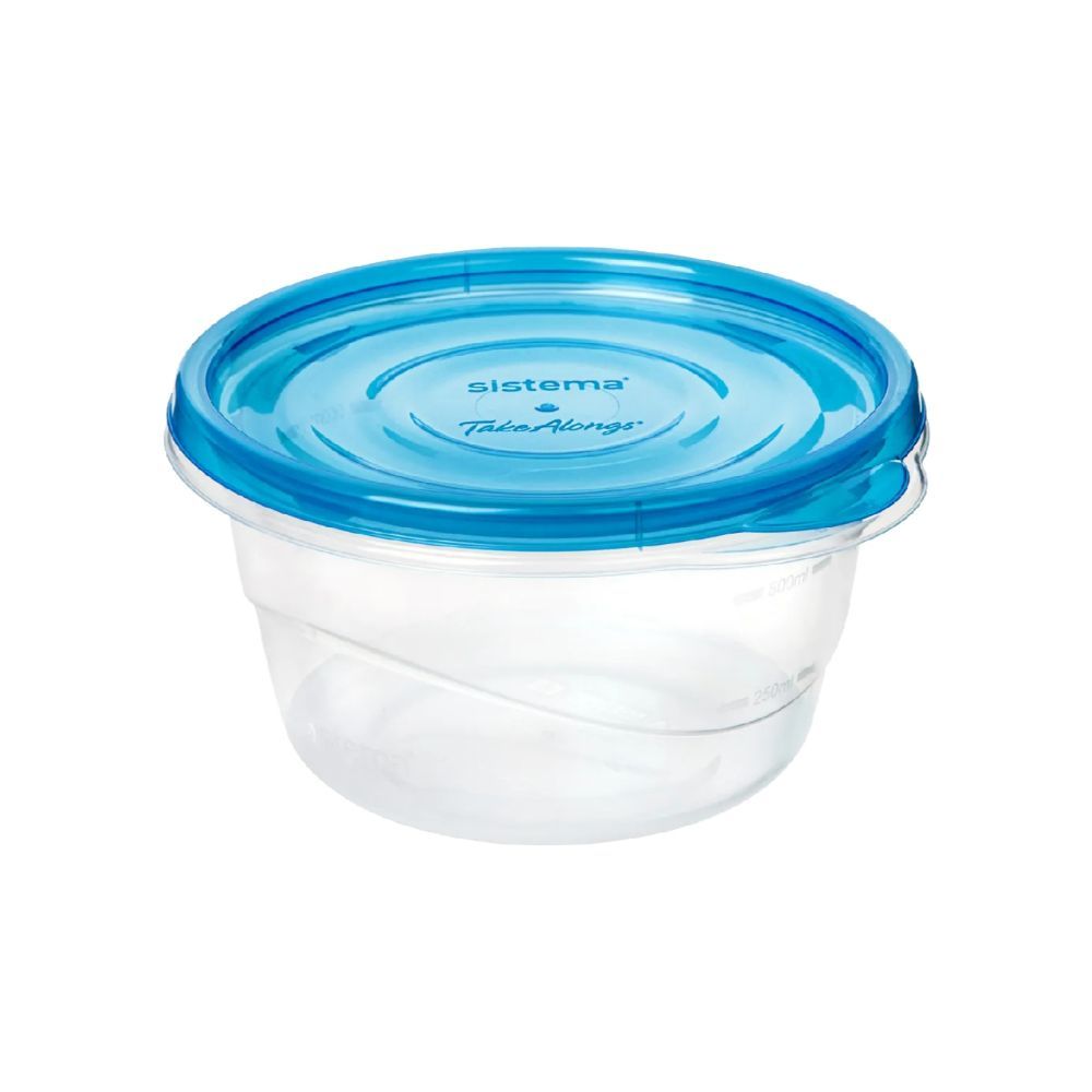 Sistema - Pack of 4 Takealongs Small Bowl - Blue