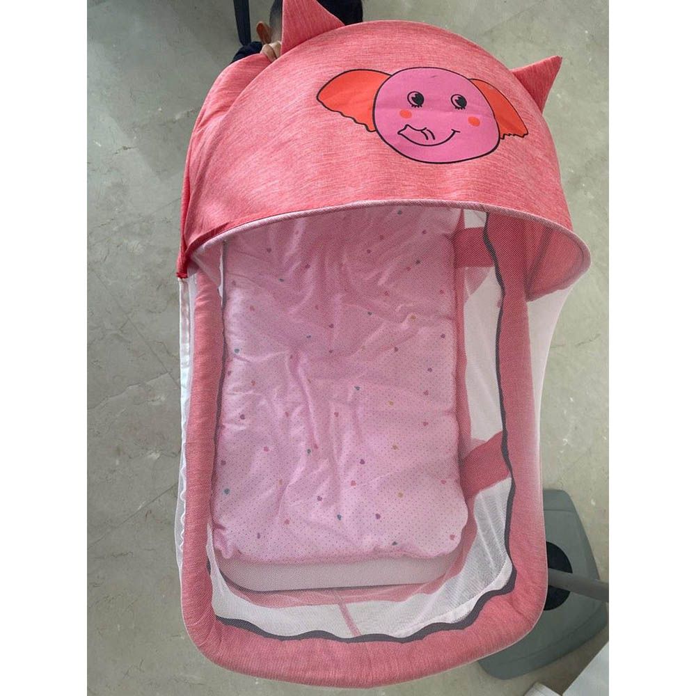 HOCC - 3-in-1 Portable Baby Sleeper Rocking Cradle Bed - Pink