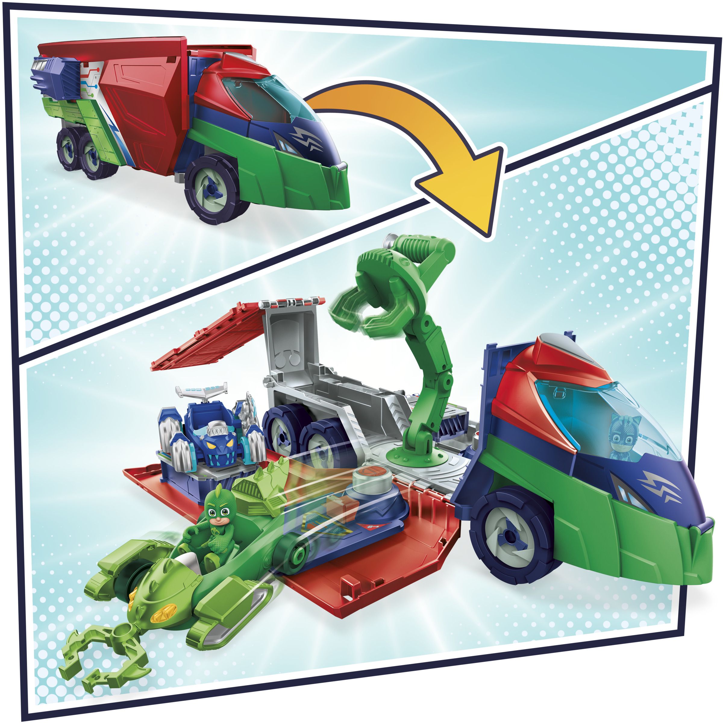 Hasbro - Pj Masks Launching Tech Seeker Playset