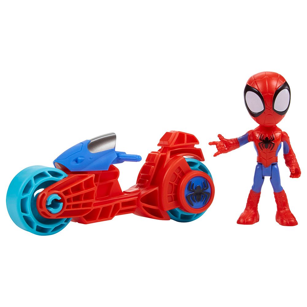 Spiderman - Spidey Action Figure w/ Toy Motorcycle