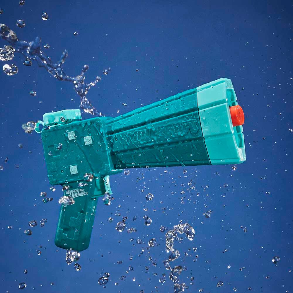 Hasbro - Nerf Super Soaker Minecraft Glow Squid Water Blaster