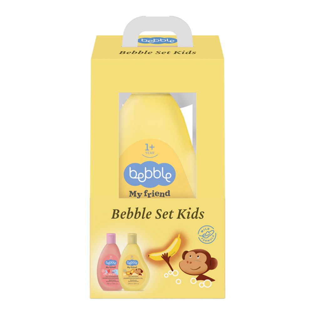 Bebble - Duo Set: 2In1 Banana Shampoo & Shower Gel + 2In1 Strawberry Shampoo & Shower Gel