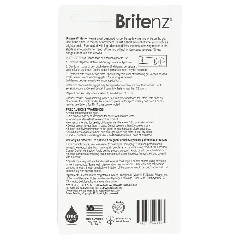 Britenz - Natural Teeth Whitening Pen 3.65ml