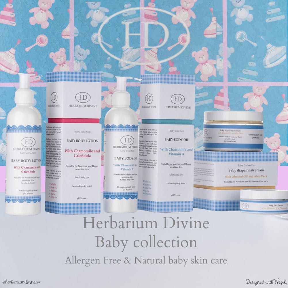 Herbarium Divine - Baby Diaper Rash Cream W/ Almond Oil & Aloe Vera