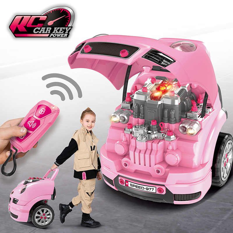 Motor Master Infrared RC Engineer Tool Car Toy - Pink