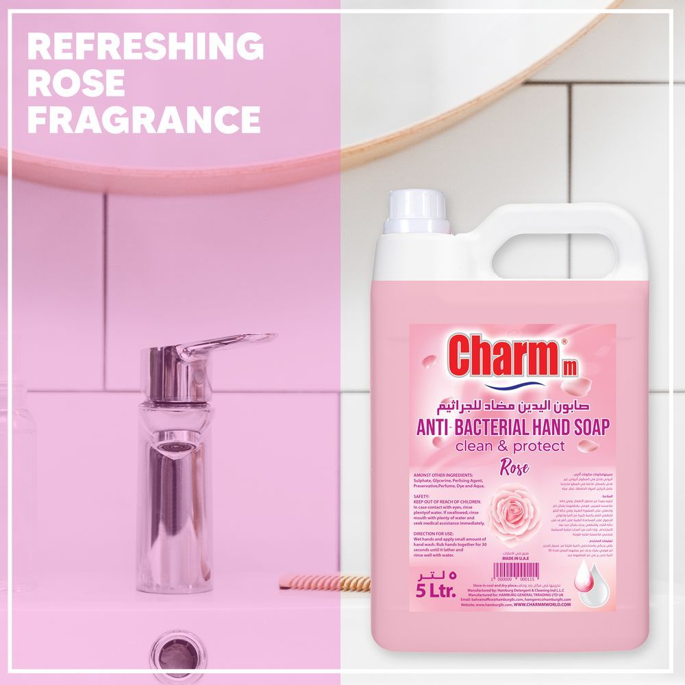 Charmm - Antibacterial Hand Wash Rose 5L