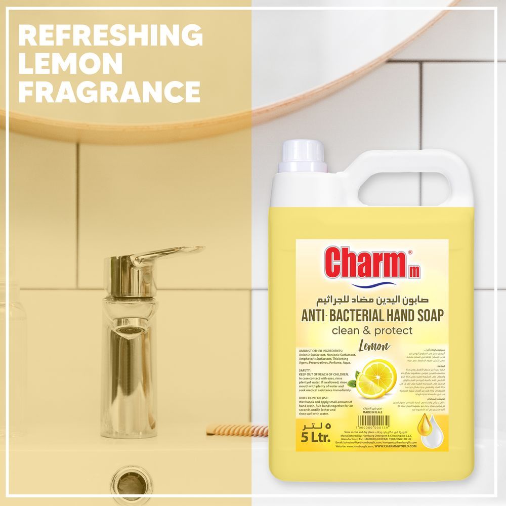 Charmm - Antibacterial Hand Wash Lemon 5L