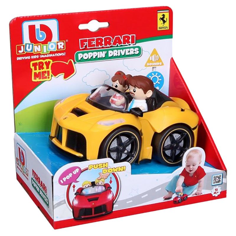 BB Junior - Ferrari Poppin Driver Car - Assorted 1pc