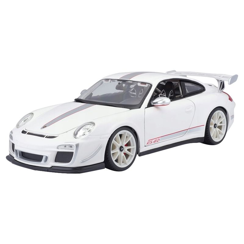 ببوراغو - لعبة سيارة بورش GT3RS 4.0 دايكاست - 1/18 - أبيض