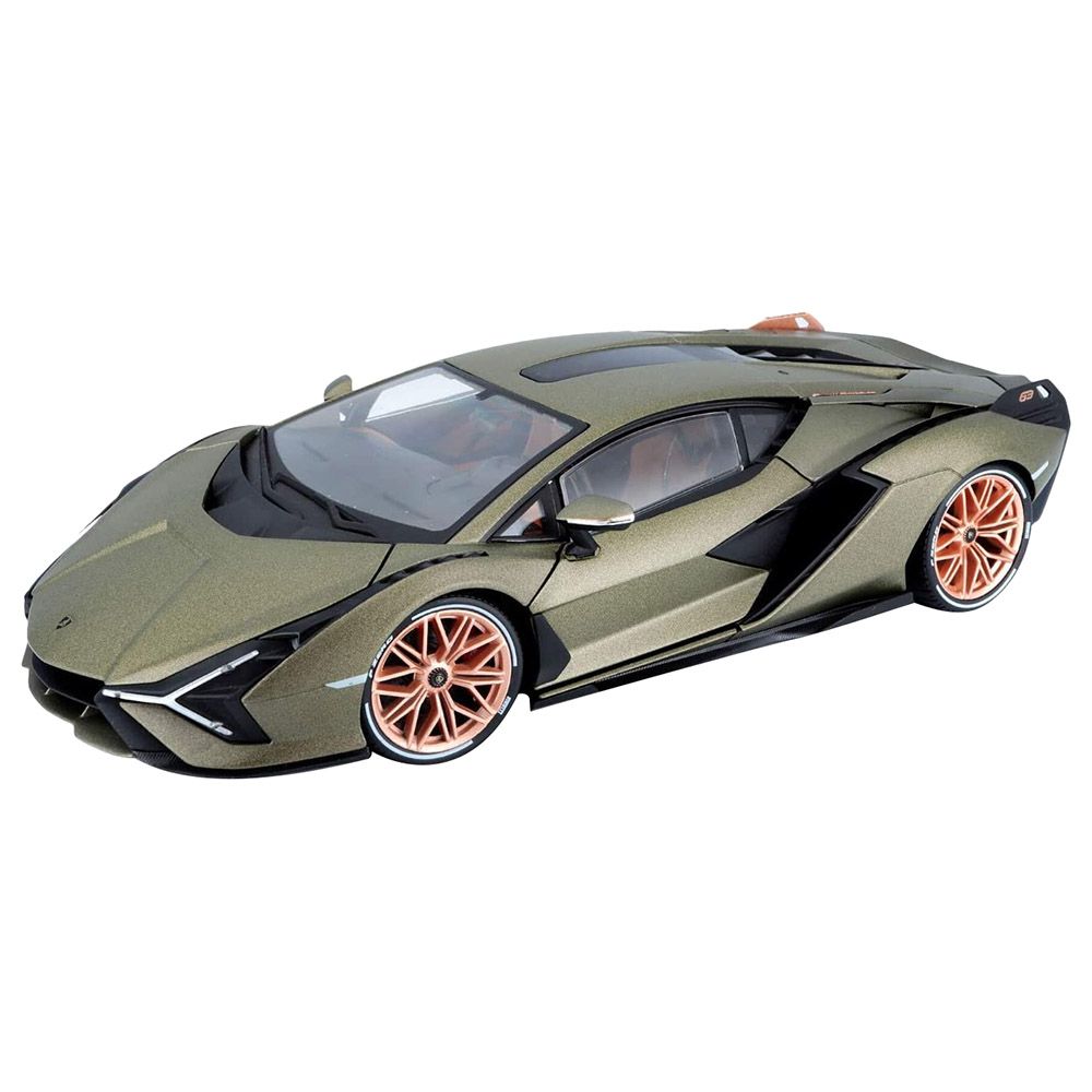 Bburago - 1/18 Lamborghini Sian FKP 37 Diecast Toy Car - Green