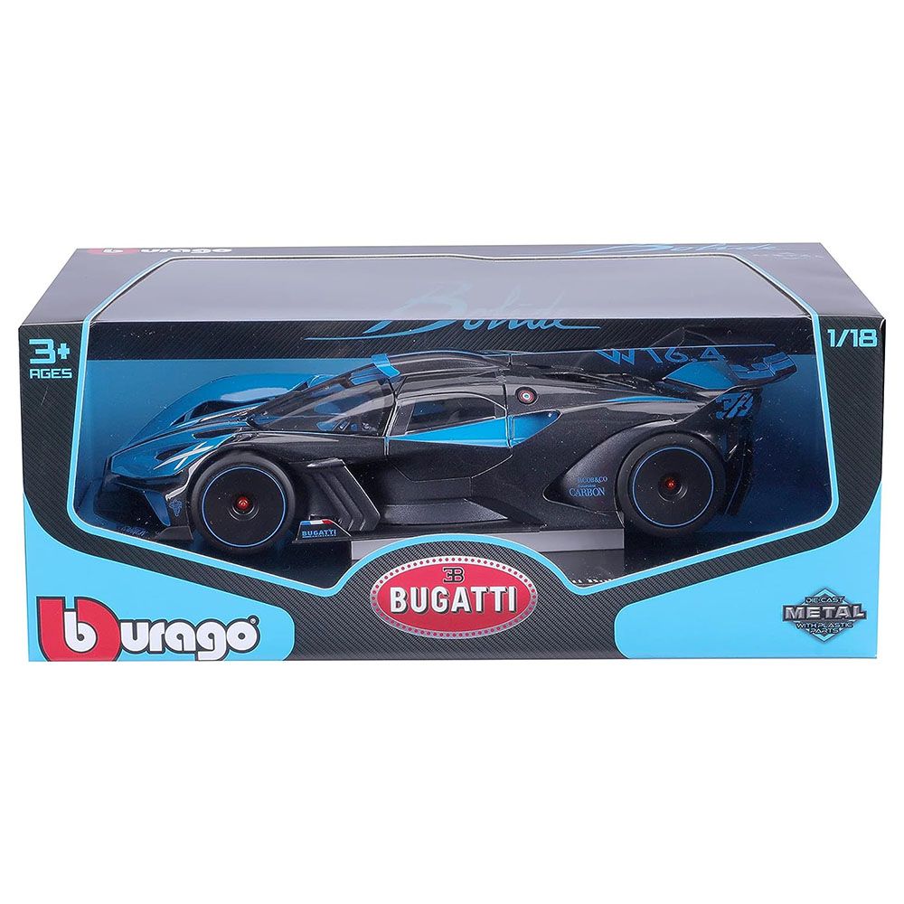 Bburago - 1/18 Bugatti Bolide Diecast Toy Car - Blue