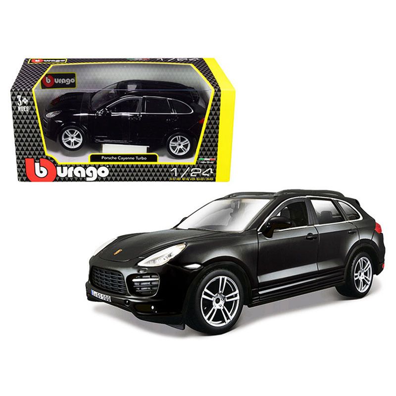 Bburago - 1/24 Porsche Cayenne Turbo Diecast Toy Car - Black