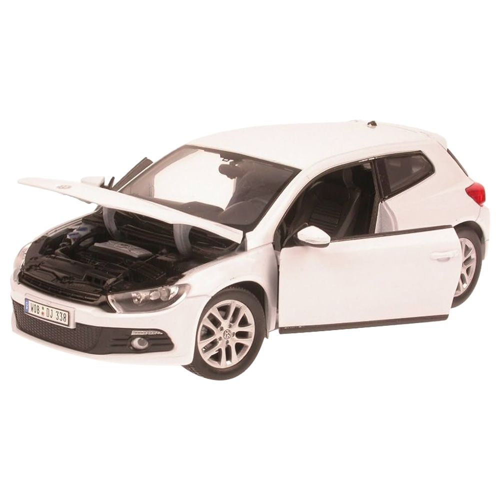 Bburago - 1/24 Volkswagen Scirocco Diecast Toy Car - White