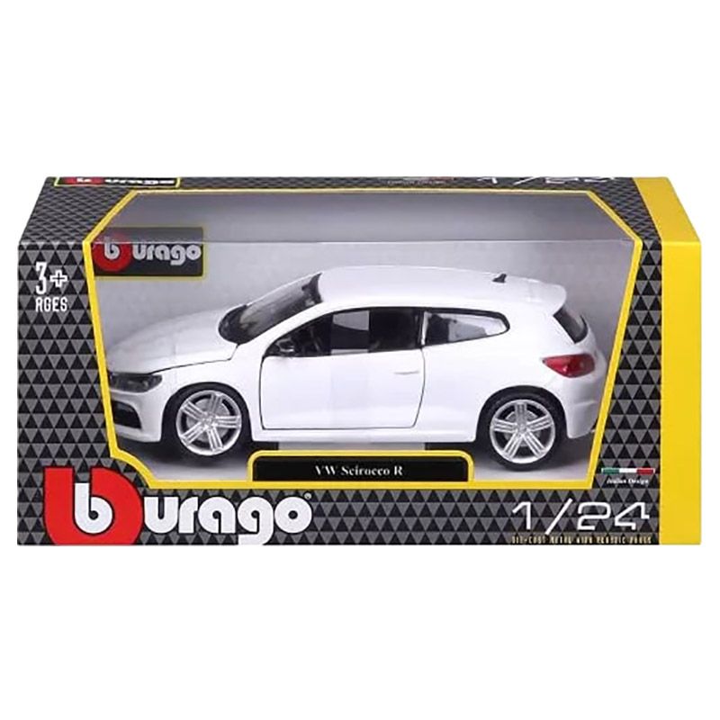 Bburago - 1/24 Volkswagen Scirocco Diecast Toy Car - White