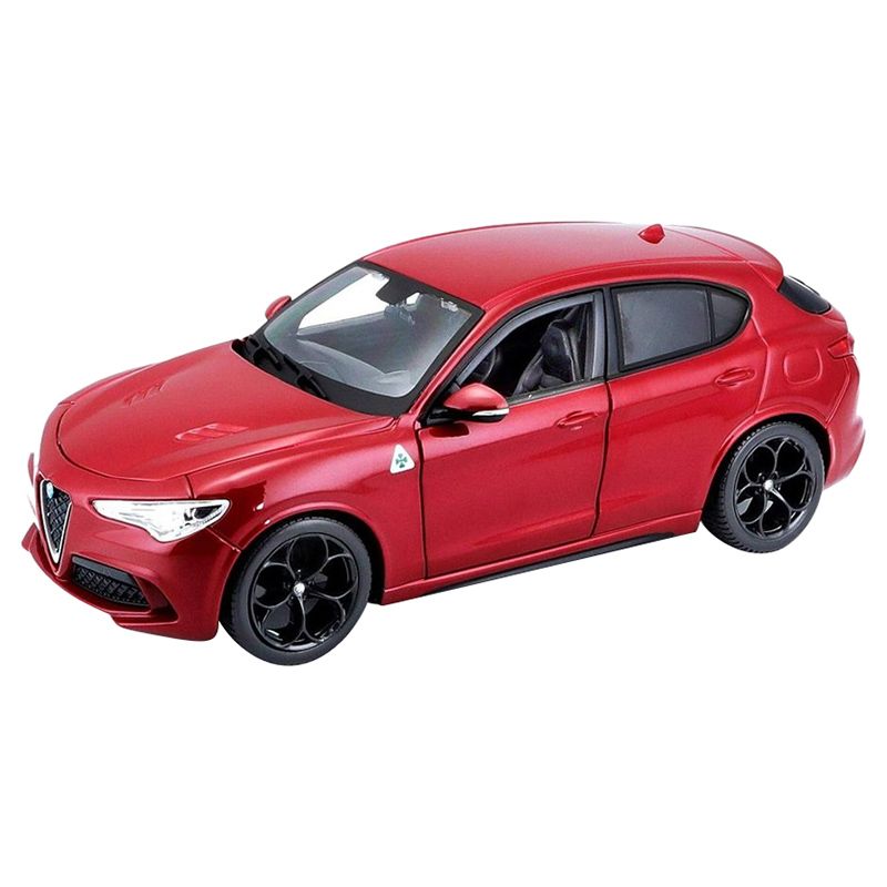 Bburago - 1/24 Alfa Romeo Stelvio Diecast Toy Car - Red