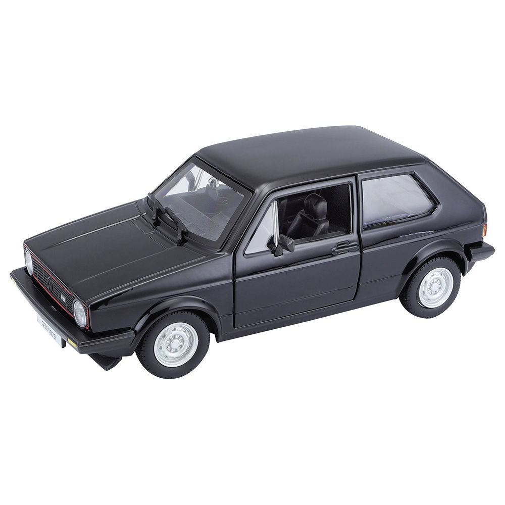 ببوراغو - لعبة سيارة فولكس فاجن غولف MK1 GTI 1979 دايكاست - 1/24 - أسود