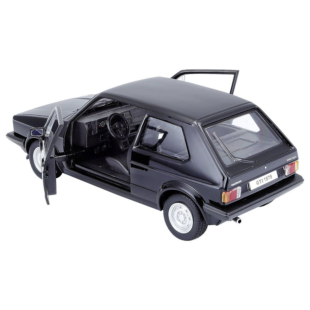 ببوراغو - لعبة سيارة فولكس فاجن غولف MK1 GTI 1979 دايكاست - 1/24 - أسود