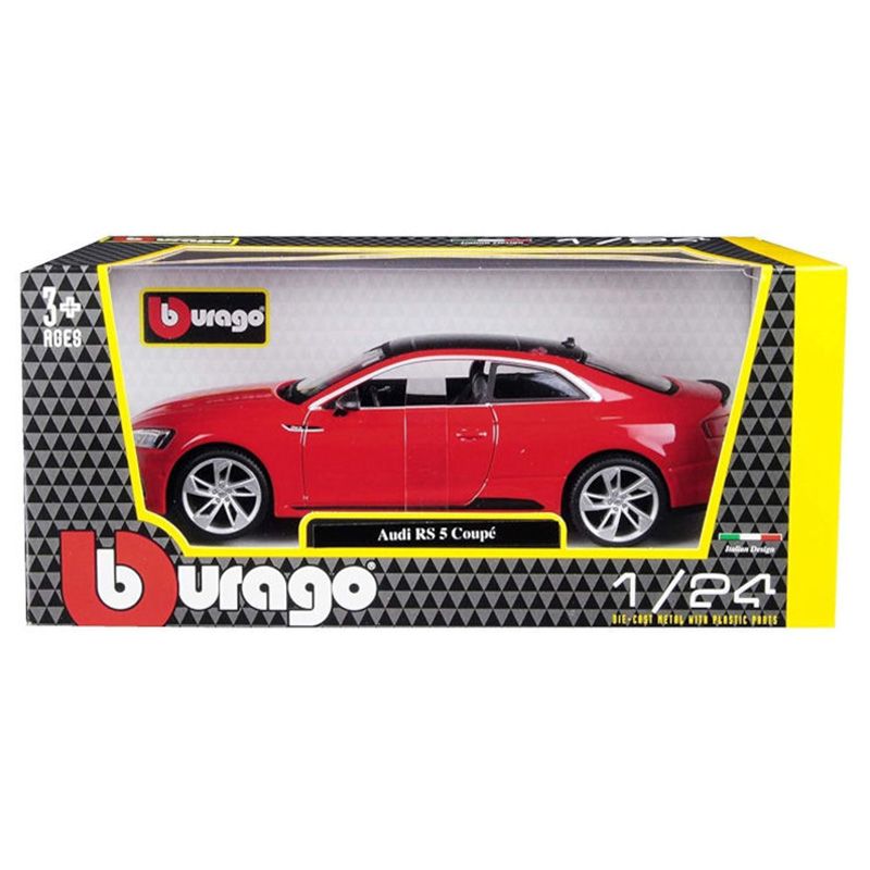 Bburago - 1/24 Audi RS 5 Coupe 2019 Diecast Toy Car - Red