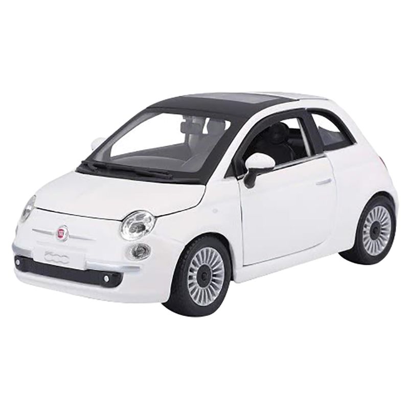 Bburago - 1/24 Fiat 500 Diecast Toy Car - White