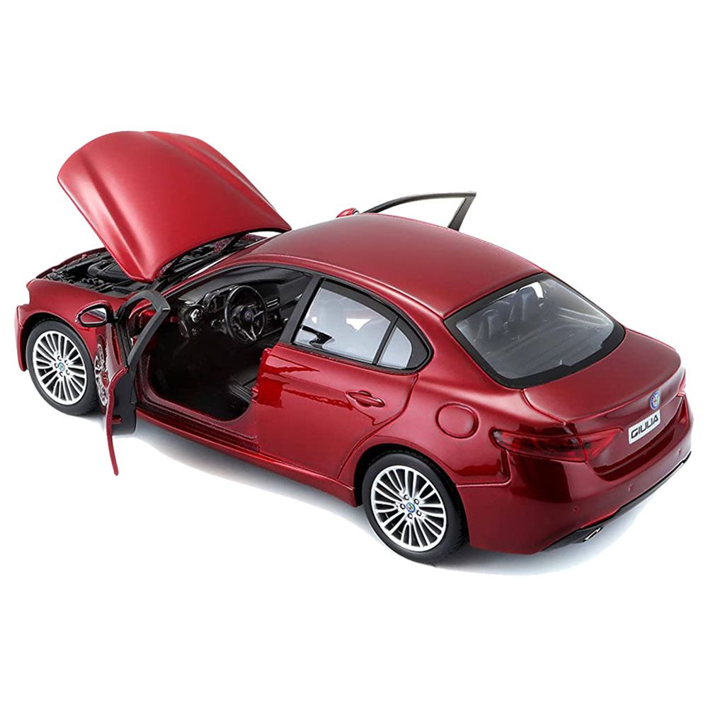 Bburago - 1/24 Alfa Romeo Giulietta Diecast Toy Car - Red