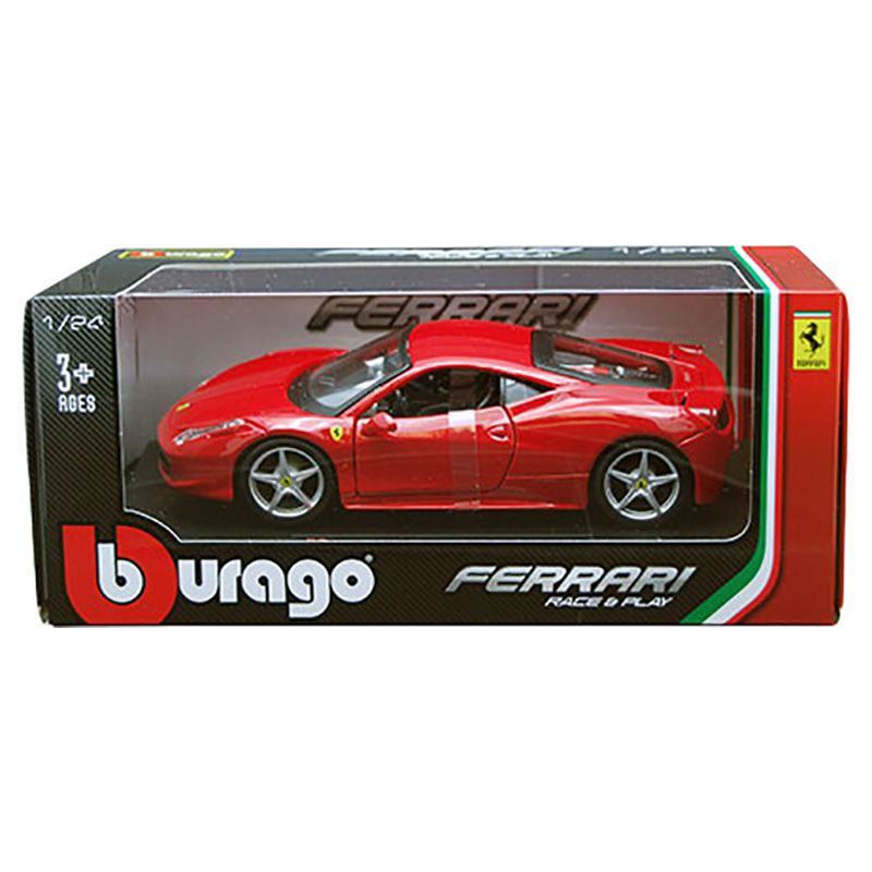 Bburago - Ferrari 458 Italia Model Toy Car - Red