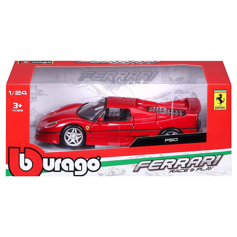 Bburago - Ferrari F50 Diecast Model Car - Red