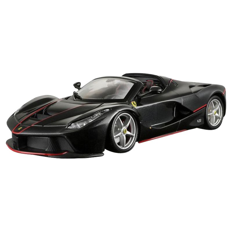 Bburago - 1/24 Ferrari Race & Play Laferrari Aperta Diecast Toy Car - Black