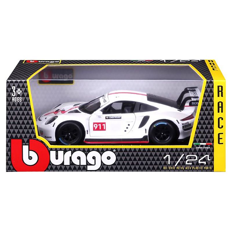 Bburago - 1/24 Racing Porsche 911 RSR GT Diecast Toy Car