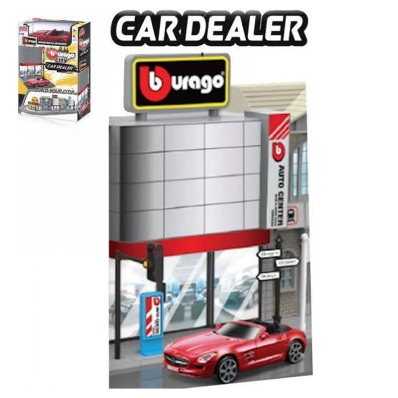 Bburago - 1/43 Street Fire City Car Dealer Playset w/ Car