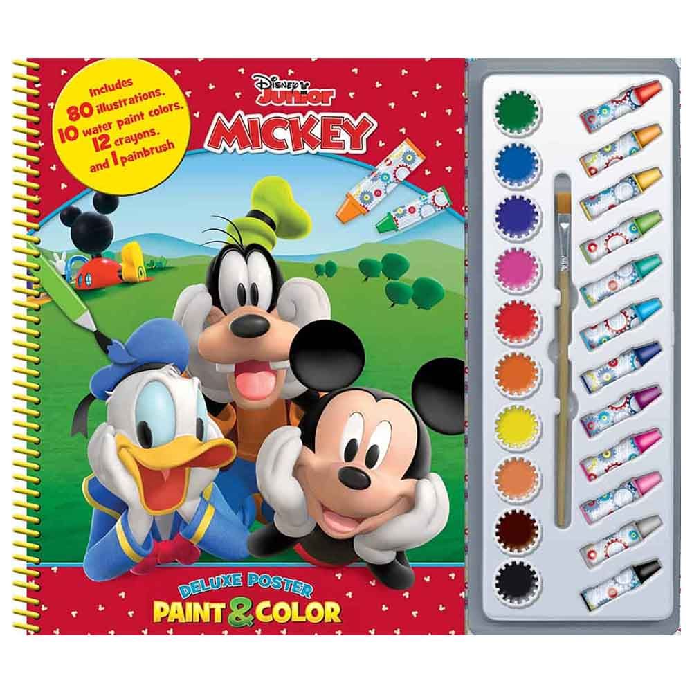 كتاب تلوين Disney Mickey Deluxe Poster Paint & Color