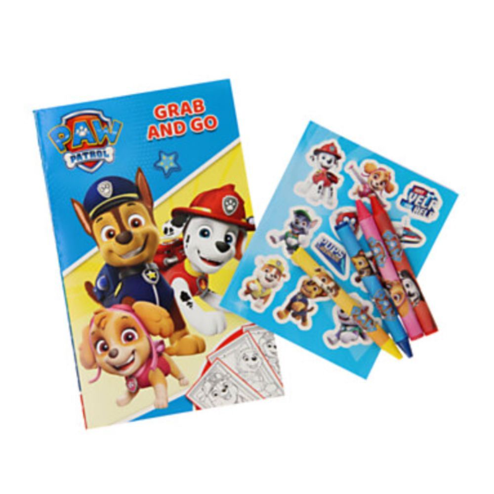 مجموعة التلوين والملصقات Paw Patrol Grab And Go Pack