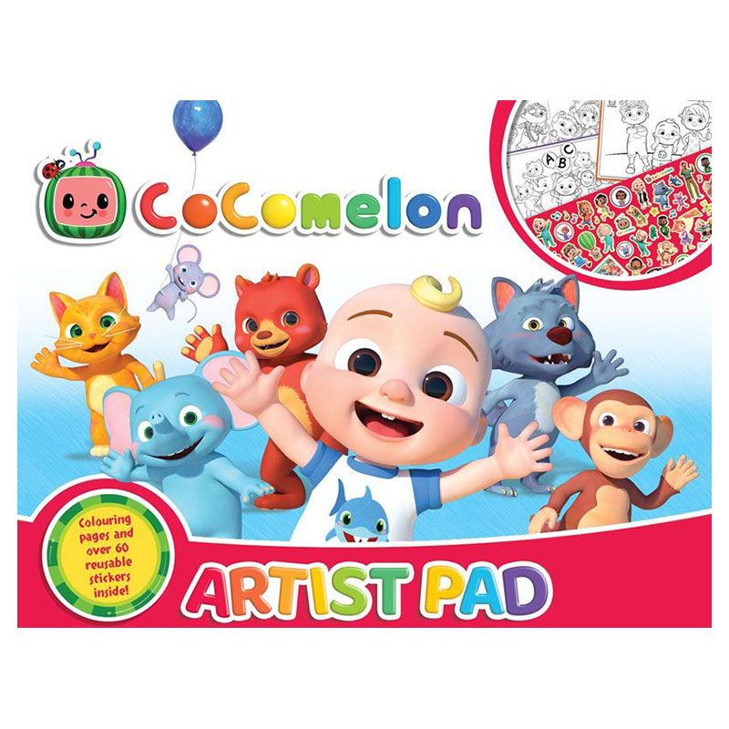 Cocomelon - Artist Pad With Reusable Stickers