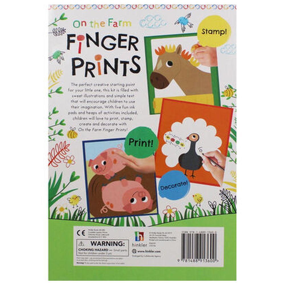 كتاب On the Farm Finger Prints