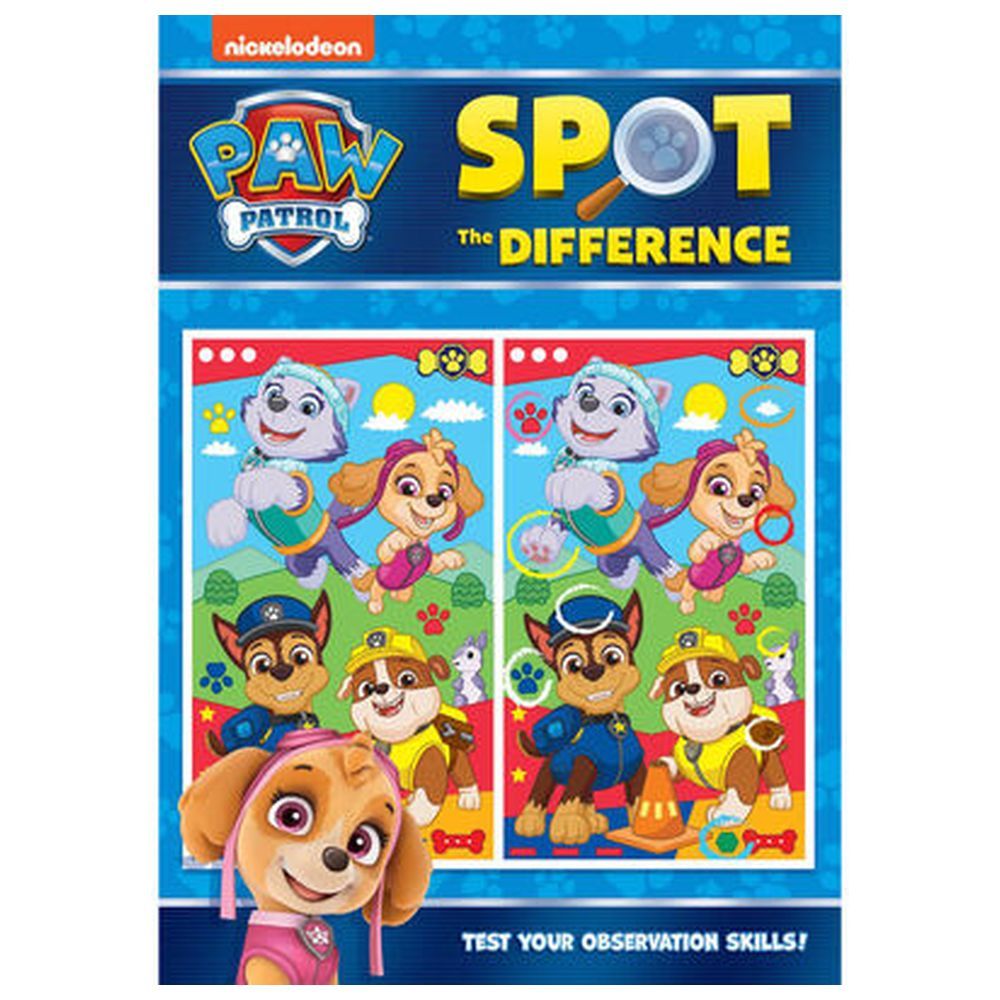 كتاب Paw Patrol Spot The Difference