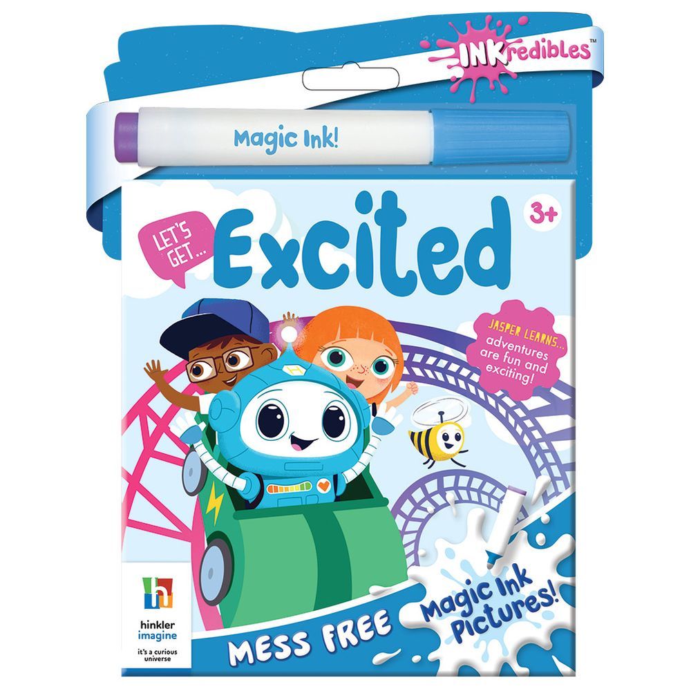 كتاب Inkredibles: Jasper Let's Get Excited Magic Ink Pictures