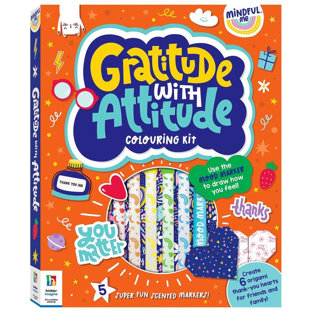 كتاب Mindful Me Gratitude with Attitude Colouring Kit