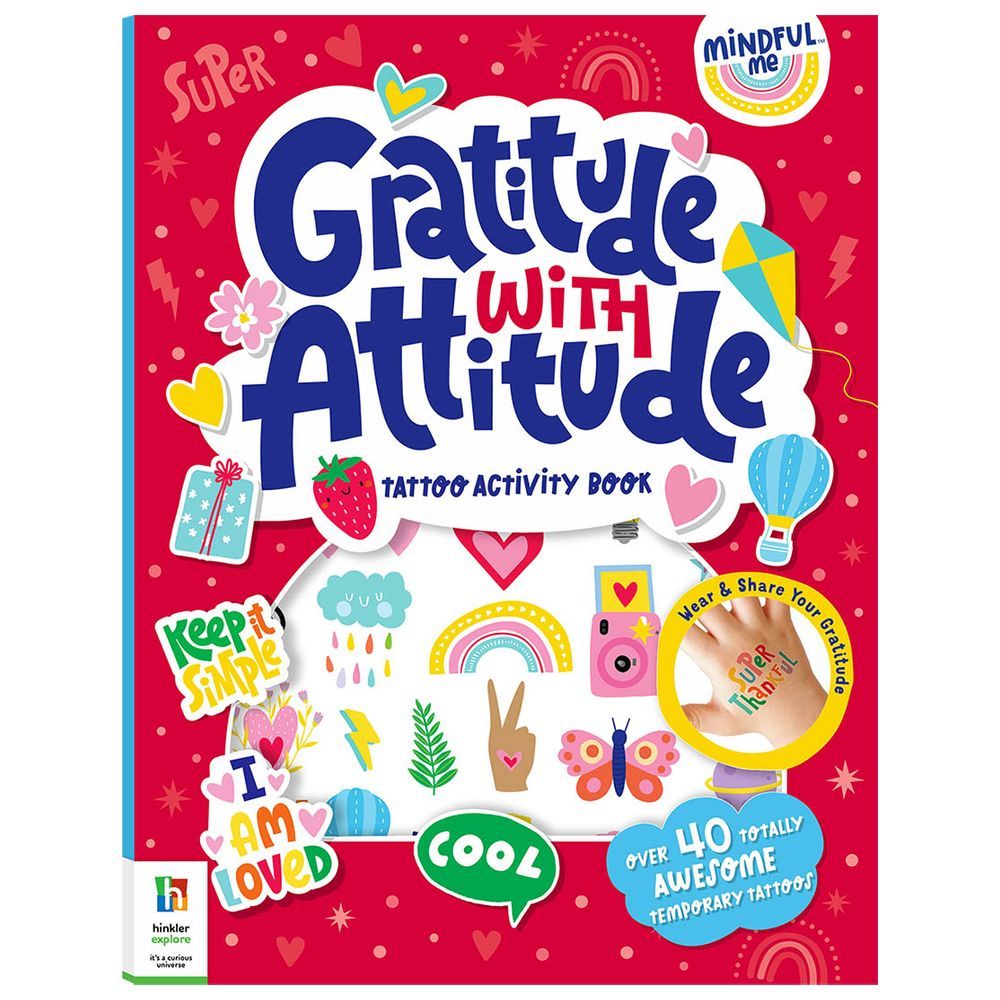 كتاب Mindful Me Gratitude with Attitude Tattoo Activity Book