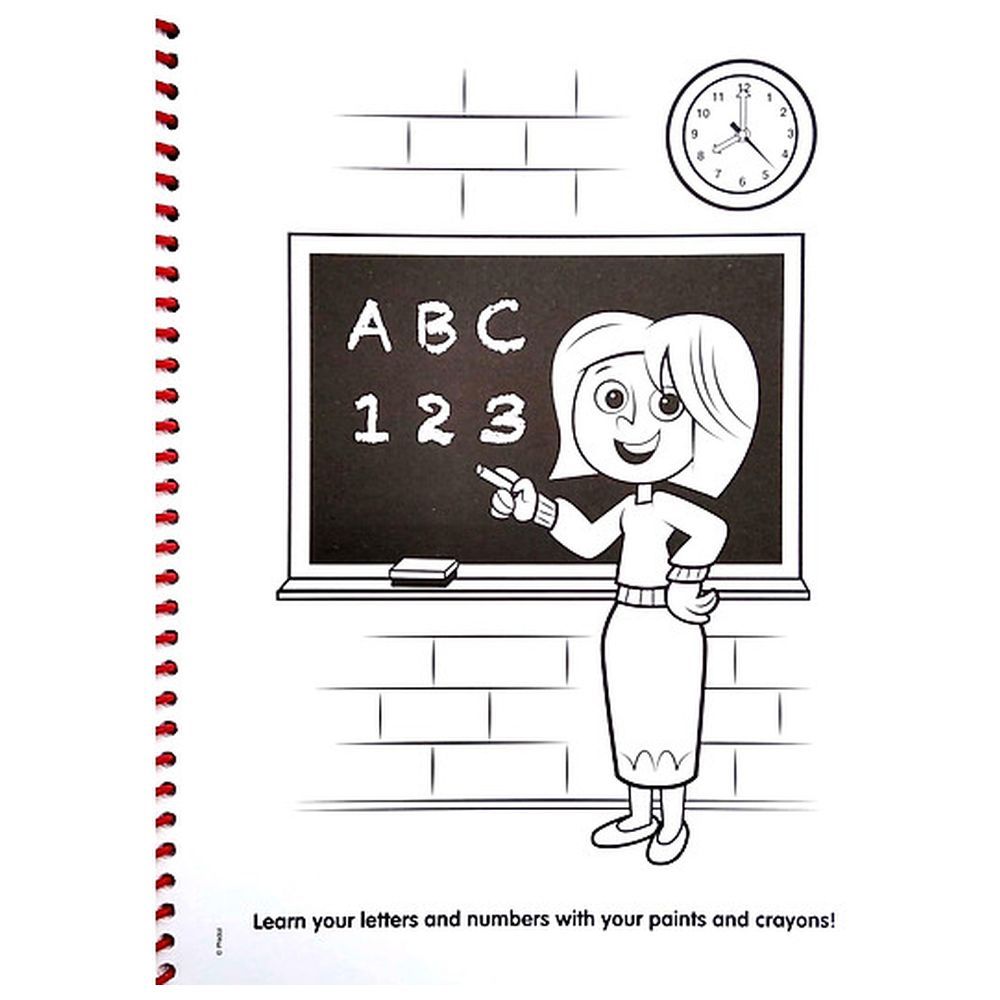 كتاب أنشطة Let's Learn ABC/123 Deluxe Poster Paint & Color